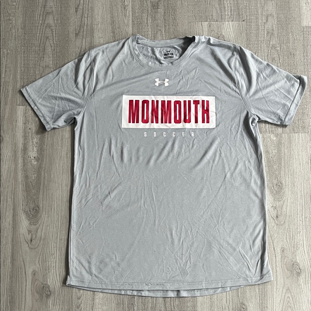 Under Armour Light Gray Monmouth Soccer Short Sleeve Tee